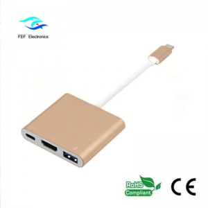 USB 3.1 loại-c thành HDM1 + ​​USB 3.0 + PD