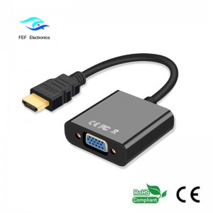 Cắm và phát Cáp chuyển đổi nam sang nữ 1080p HDMI sang VGA Mã số: FEF-HIC-001