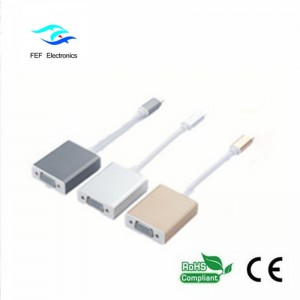 Bộ chuyển đổi USB 3.1 Type-C male sang VGA Mã số: FEF-USBIC-002