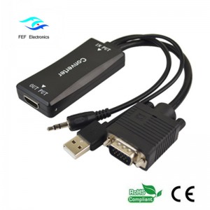 VGA male to HDMI male + Audio + Bộ nguồn USB Mã số: FEF-HIC-011