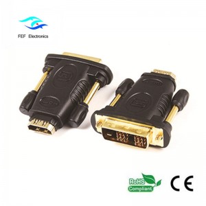 Bộ chuyển đổi vàng / niken chuyển đổi từ nam sang HDMI sang vàng (24 + 1) Mã số: FEF-HD-005